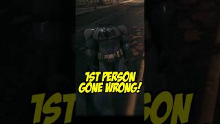 How 1st person works in Arkham Knight! #batman #legobatman #absolutebatman #shorts