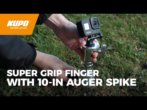 Kupo Super Grip Finger with 10in (25.4mm) Steel Auger Spike