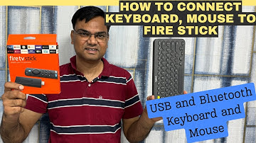 How to connect keyboard and mouse to amazon fire stick 3rd Gen and 4K | Bluetooth and USB Keyboard