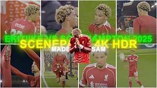 Hugo Ekitike Vs Southampton 2025 Rare Clips Scenepack 4K With Ae Cc Ad Topaz Video Enhancer