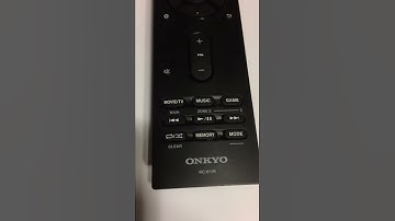 Reset Onkyo AVR Remote