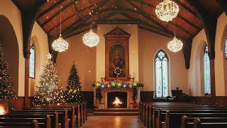Winter Lofi Music for Christmas with Fireplace (warm & cheerful)