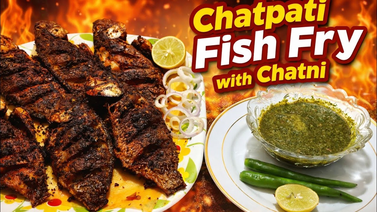 Chatpati Fish Fry with Chatni | Crispy & Full of Masala