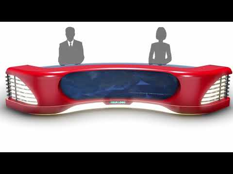 TV Studio News Desk 11, a Person Illustration by akerStudio (Thumbnail 2 of 5)