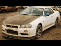 Abandoned Nissan GT R R34 Restoration Full JDM Exterior Interior Mechanical Rebuild