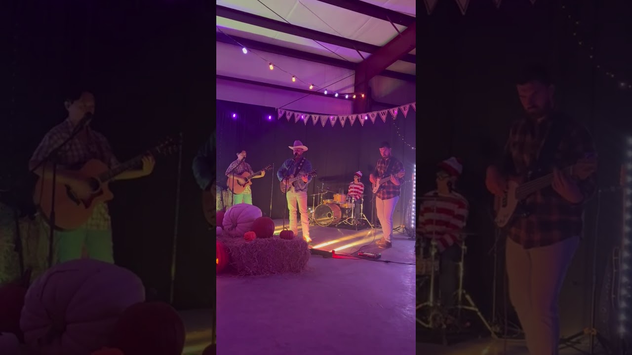 Justin White Band Performs "Pour Decisions" Live at Halloween Bash in Wellsville Kansas