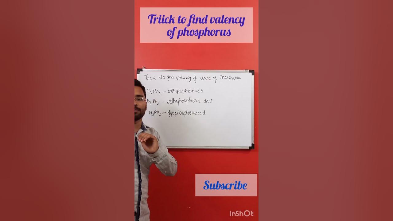 Trick to find valency of phosphorus chemistry neet jee youtube