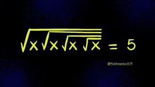Nice Square Root Math Simplification. How to solve