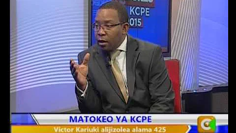 Mazungumzo ya Matokeo ya KCPE 2015