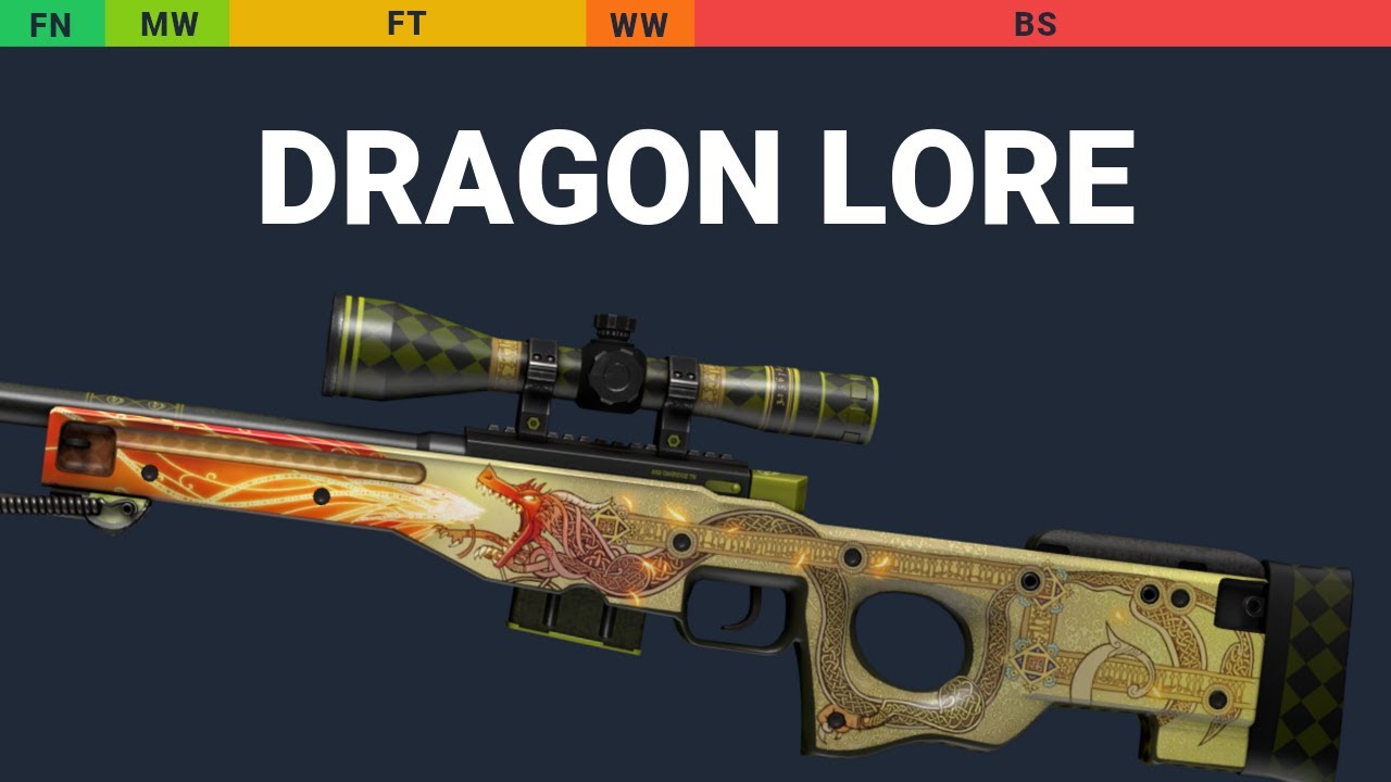 AWP Dragon Lore - Skin Float And Wear Preview - YouTube