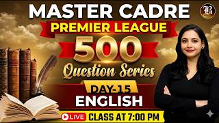 Master cadre English | 500 question series | by Priyanka Mam | Day-15 | Bansal Academy