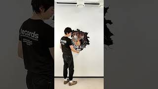 3D Wall Decal Removal Made Easy - Watch This Amazing Transformation #3Dwallart #walldecal