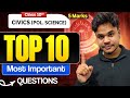Class 10 political science (Civics) Most Important Questions 🔥 | Board Exam 2026