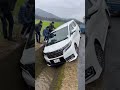 側溝にアルファードがハマっていた… #ドラレコ #automobile #ダンプ #事故映像 #追突事故