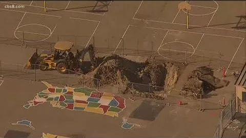 Sinkholes at Garrison Elementary School in Oceansi...