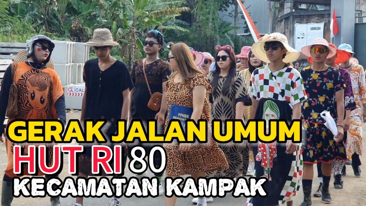 GERAK JALAN UMUM KECAMATAN KAMPAK TRENGGALEK HUT RI KE 80 TAHUN 2025