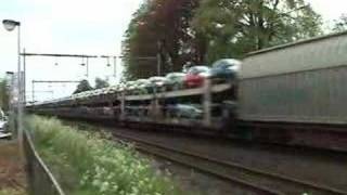 Virm Ns Commuter Meets Railion With Mixed Freighttrain
