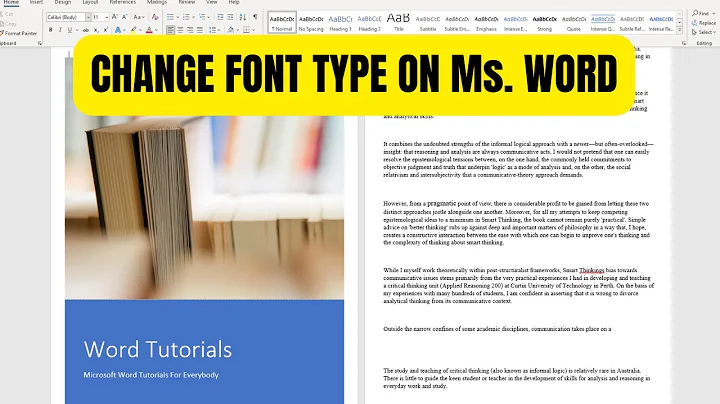 🔤 How to Change Font Type in Microsoft Word (2025) – Complete Font Guide!