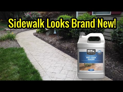 Is Behr Wet Look Sealer Slippery
