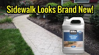 Behr Wet Look Driveway and Sidewalk Sealer Review - How to Apply