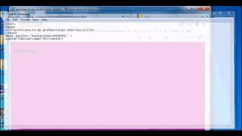 how to make website using notepad part(3)