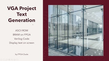 VGA Project Text Generation Verilog Basys 3 FPGA Vivado