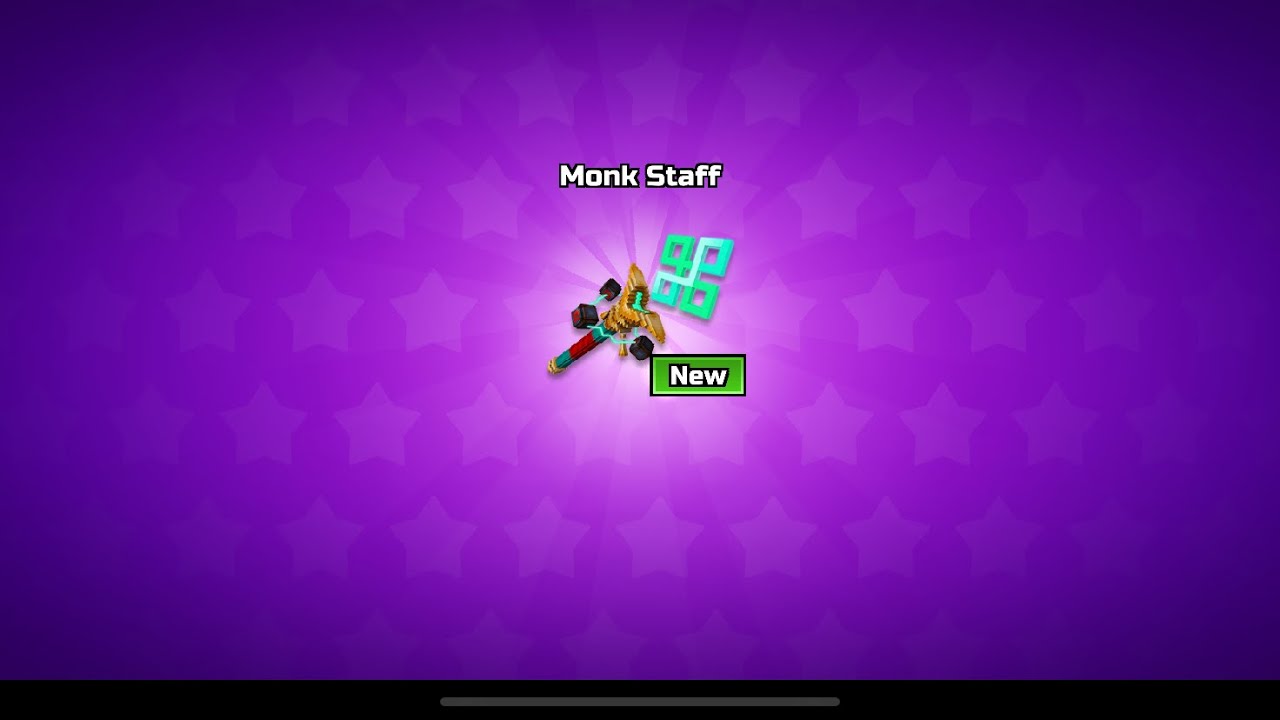 THIS Weapon is GOOD!!! ❤️ Monk Staff Weapon Review | Pixel gun 3d 