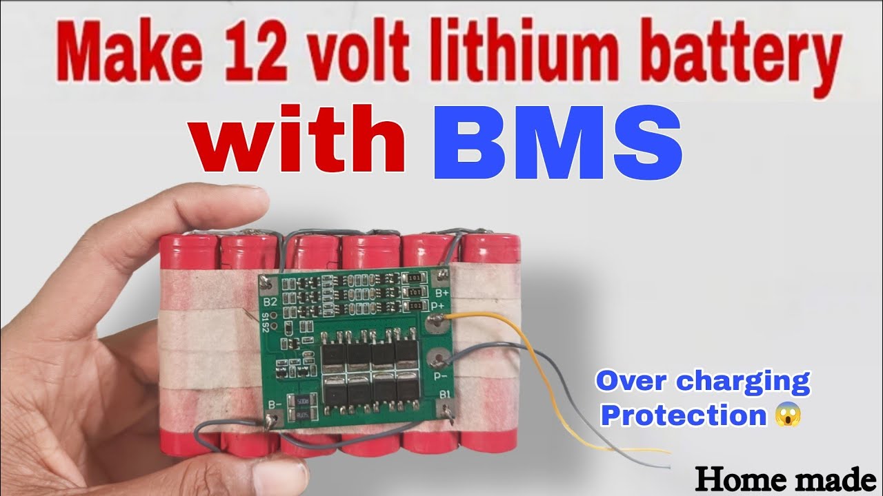 12volt Lithium ion battery making | how to make 12v battery | Diy 12v battery