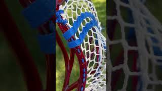 ECD ION strung to the inside with a mid low pocket #lacrosse #lax #lacrossestick #stringing #ecd