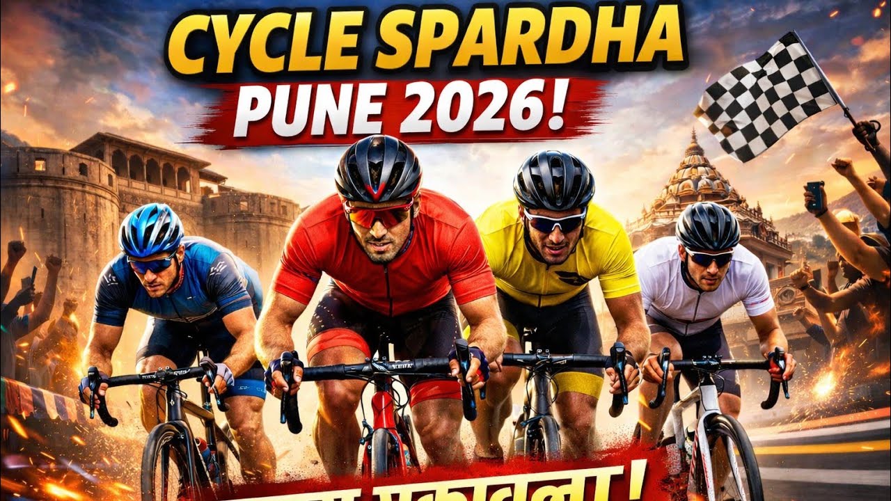 💯pune Grand Tour cycle spardha 2026! #punecycling#pune #cyclespardha #trending #vlog 💥