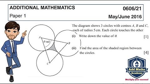 A Triangle formed by the Centres of Three Circles (0606/21/m/j/16) Q4 #IGCSEAdditionalMathematics