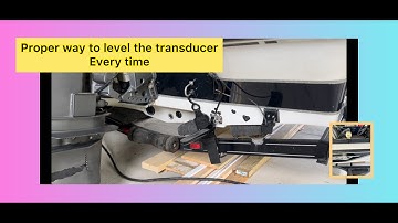 How to properly level any  transducer on  your boats transom