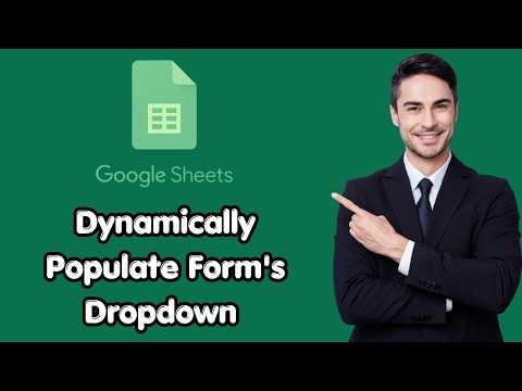 How to Dynamically Populate Google Form's Dropdown using Google Sheets (New Update)