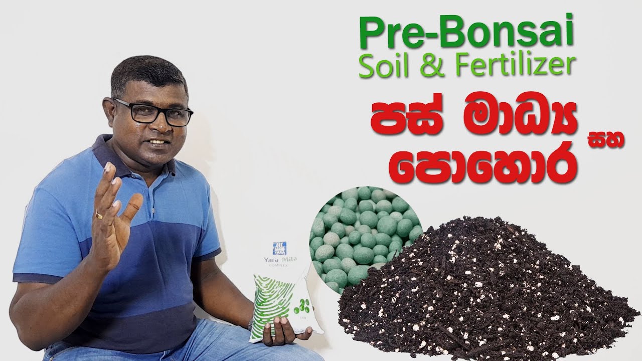 Pre-Bonsai Soil & Fertilizer / Sinhala පස් මධ්‍ය සහ පොහොර