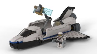 Lego 31066 Space Shuttle Explorer Speed Build Studio Bricklink LDD by PLegoBB