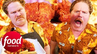 Super Spicy Chicken Made From The Hottest Peppers On The Planet! | Man v Food