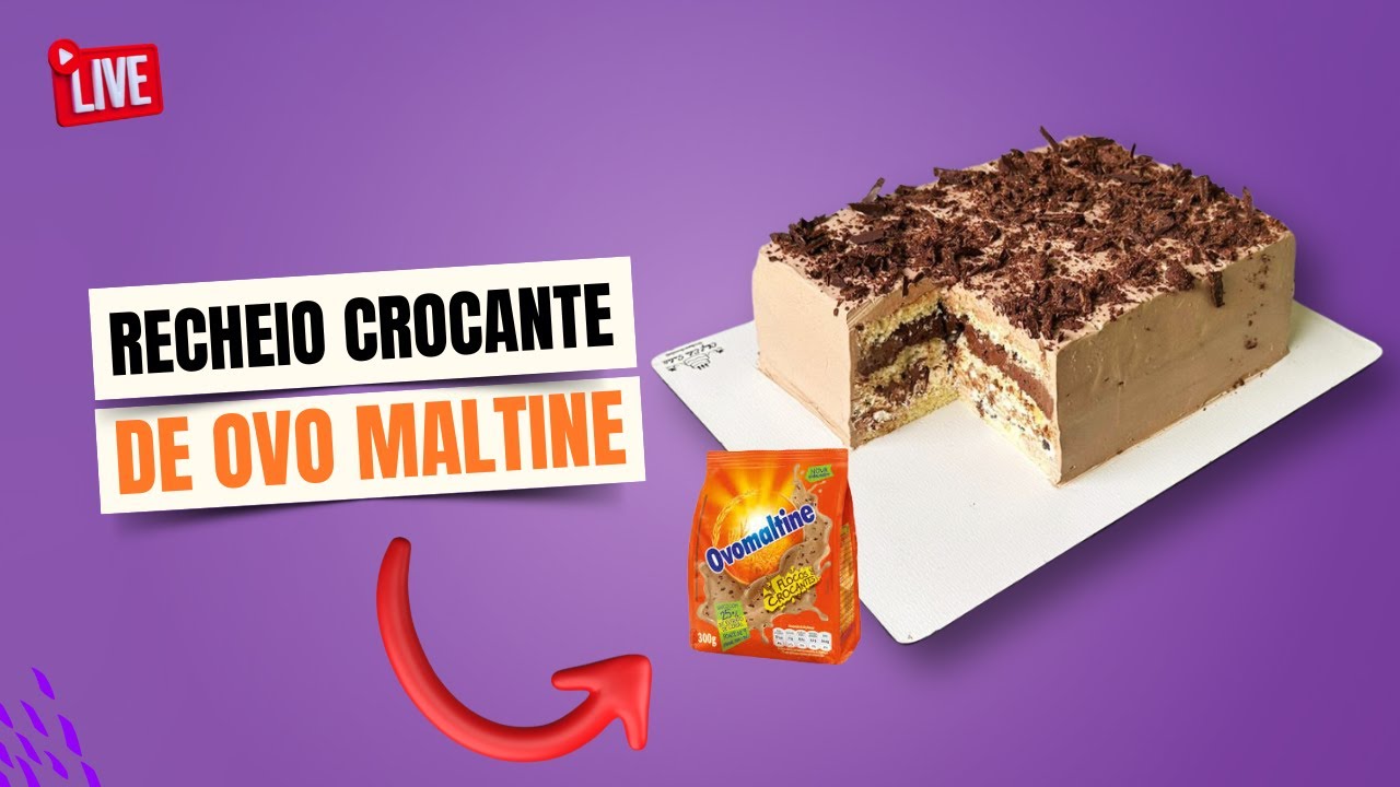 Bolo de 5 kg - Recheio Crocante de Ovomaltine (exclusivo)