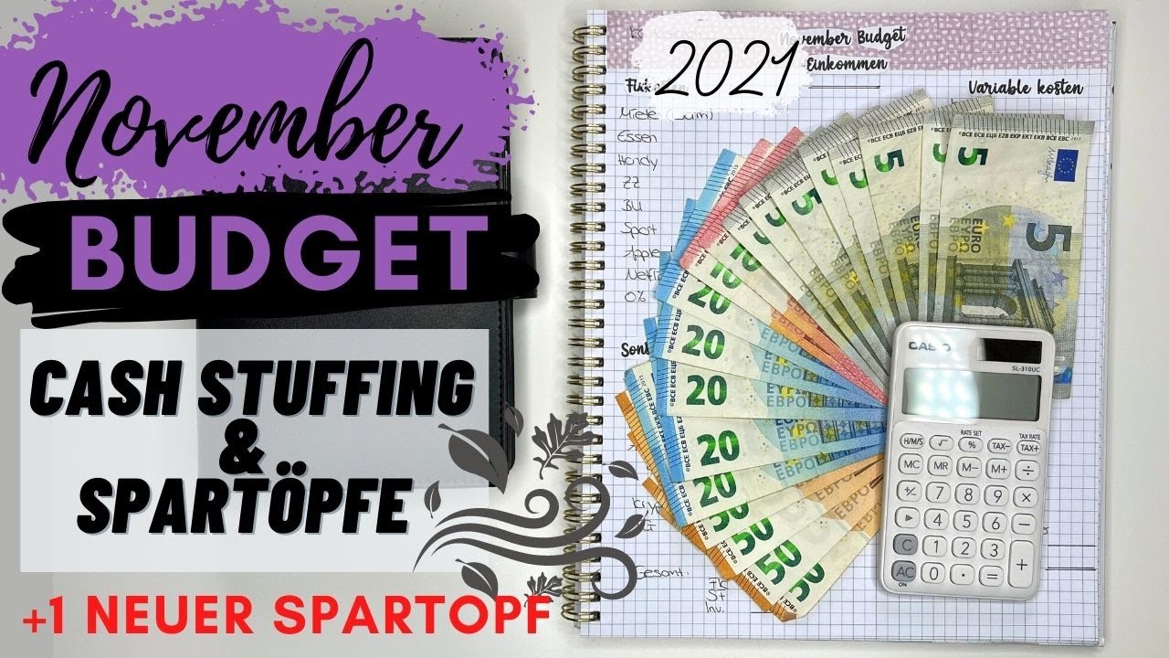 November Budget, Cash stuffing & Spartöpfe I Meine echten Einnahmen