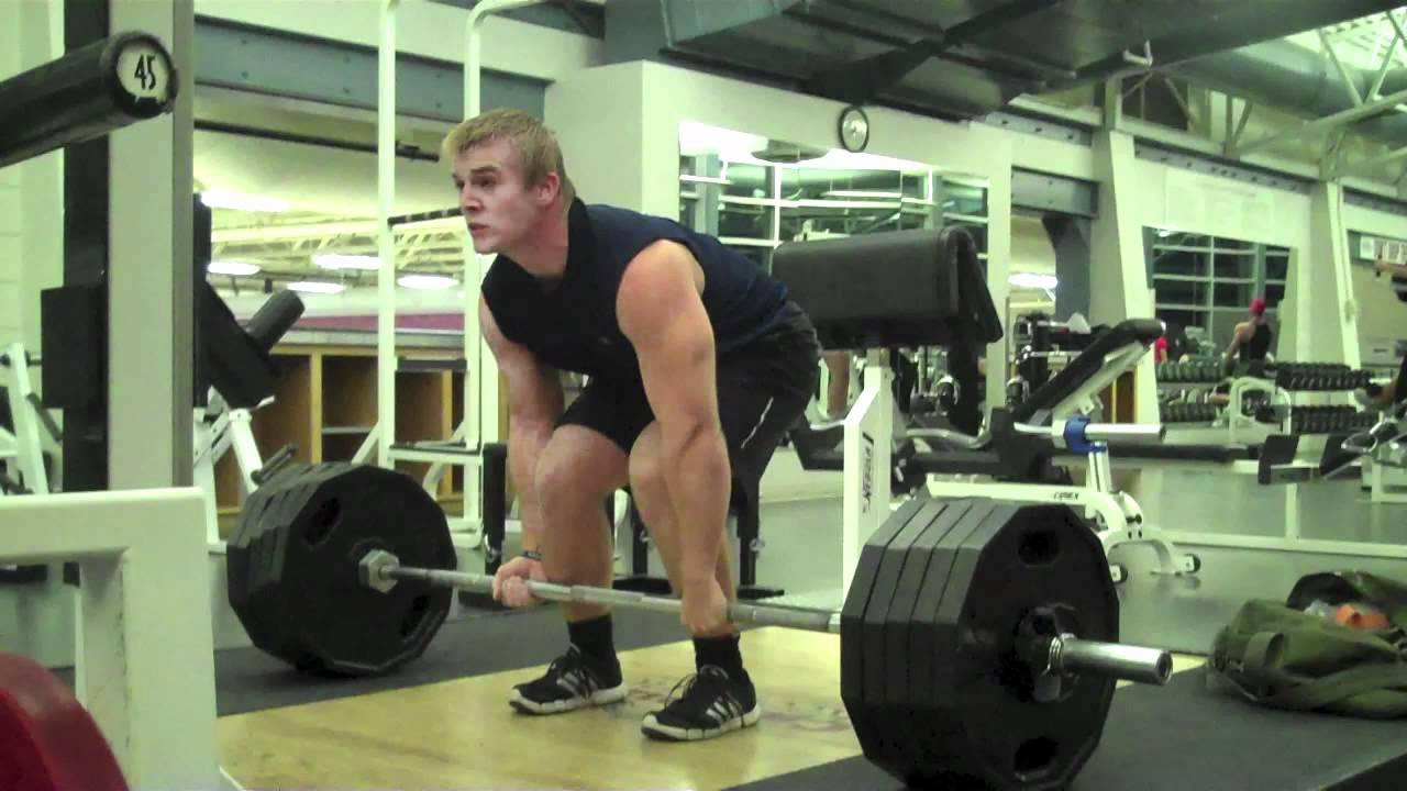 500lbs Straight Bar Deadlift No Straps No Belt!!!!!! YouTube