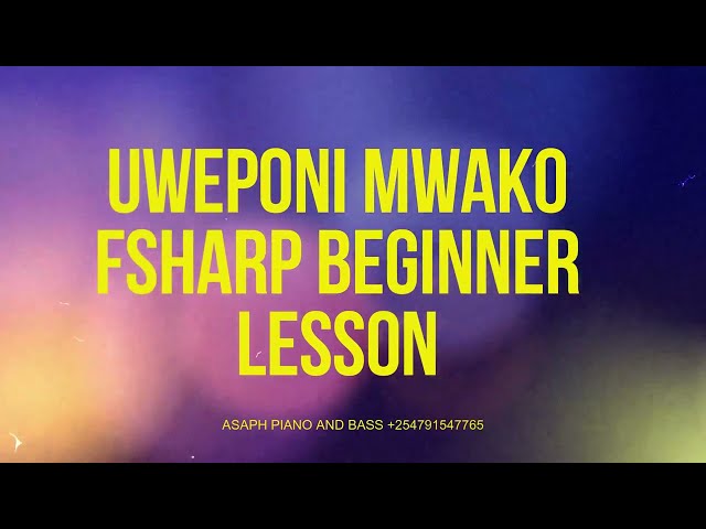 How to play Uweponi mwako key F# as a beginner with simple passing chords class=