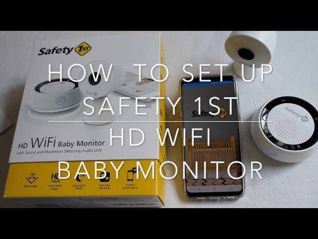Safety 1st HD Wi-Fi Baby Monitor Camera with Sound and Movement Detecting Audio 