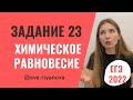 Задачка на химическое равновесие: разбор задания 23 | ХИМИЯ ЕГЭ 2022