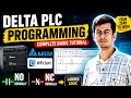 Delta PLC Programming 🔥 | NO NC Concept + Ladder Logic in WPLSoft (Hindi)