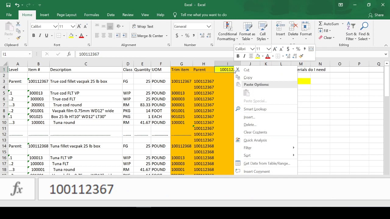 Excel - Referenced cells follow cut and paste - YouTube