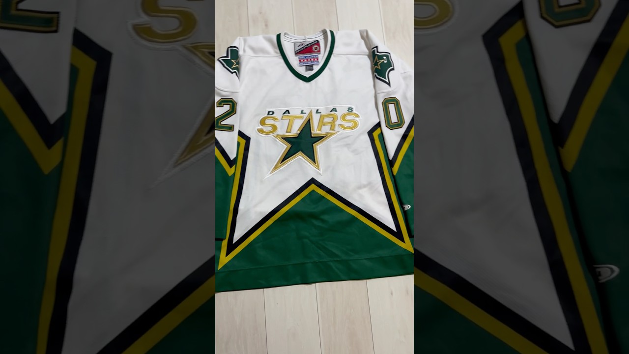 NHL Dallas Stars Ed Belfour Pro Player Hockey Jersey 