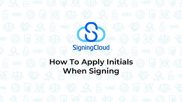 Apply Initials When Signing
