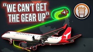 &quot;GEAR WON&#39;T RETRACT&quot;; QantasLink E190 Diverts After Mechanical Issue [ATC audio]