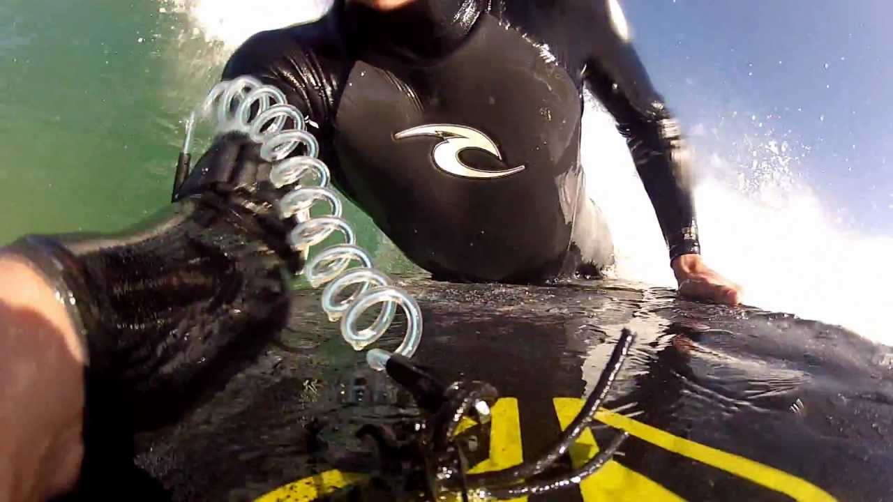 Bodyboarding La Graviere in Hossegor France on a perfect barreling day