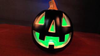 LED "Up-Lighting" Makes Jack-O-Lanterns Glow Safely
