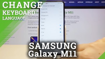 How to Change Keyboard Language in Samsung Galaxy M11 – Open Keyboard Settings